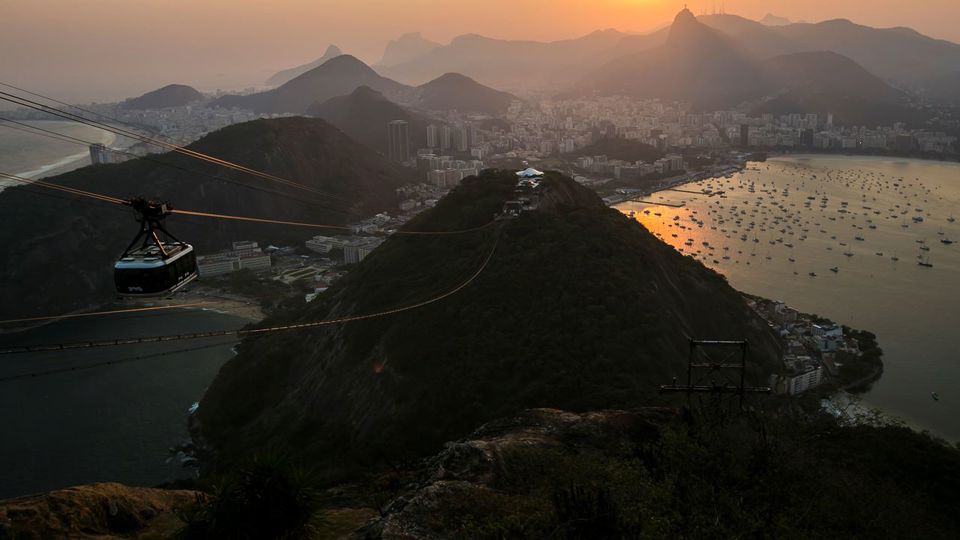 Christ The Redeemer And Sunset At Sugar Loaf foto 8